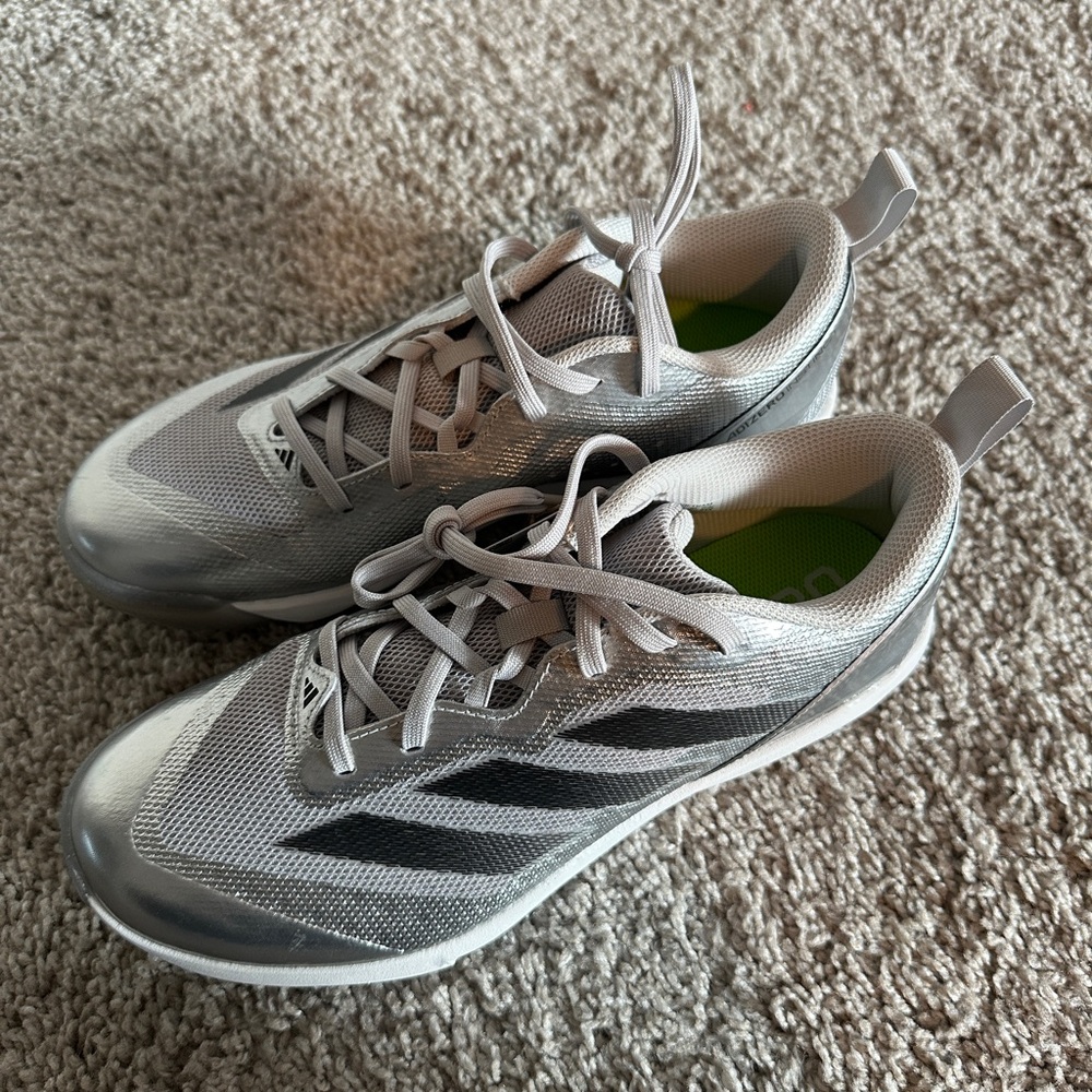 Adidas Adizero Instinct TF Softball Speed Turf Shoes Women's Size 9 Silver